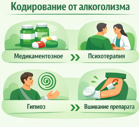 кодирование от алкоголизма в Лесном Санати